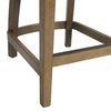 Alaterre Furniture Ellie Counter Height Stool with Back, Brown ANEL03FDC
